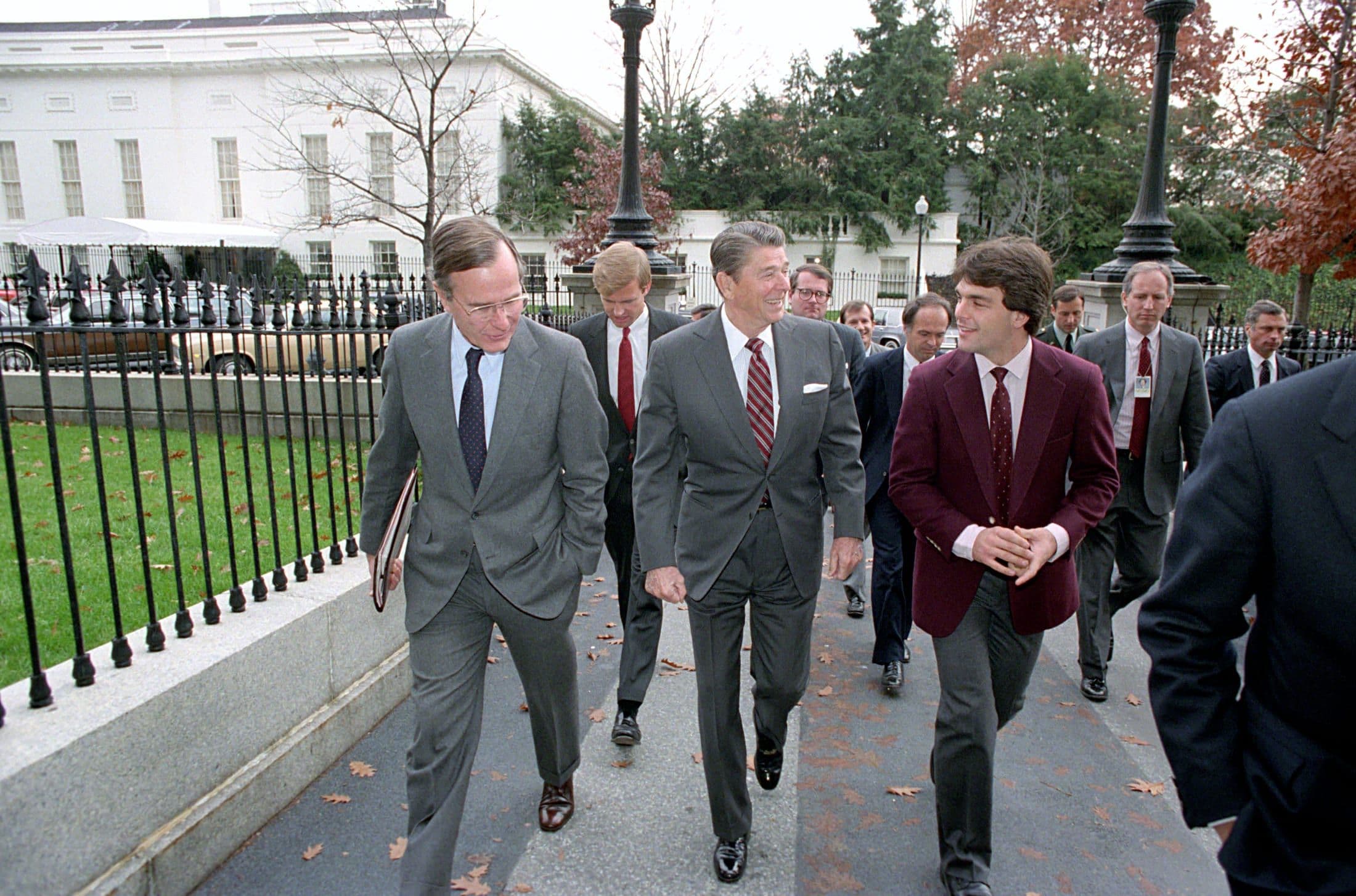Doug Flutie at a White House ceremony shortly after winning the 1984 Heisman Trophy