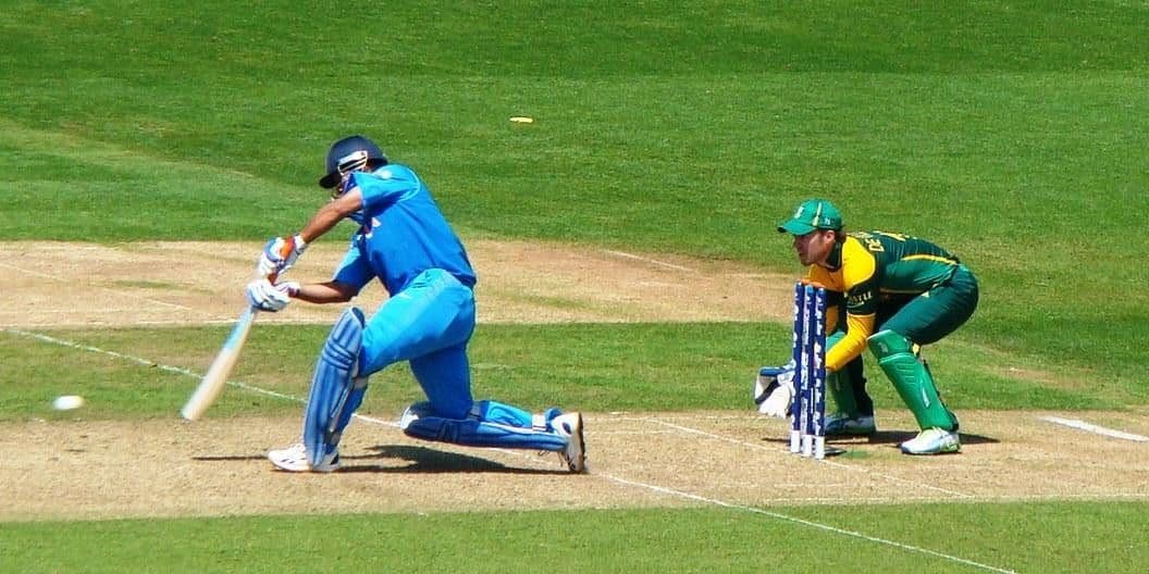 MS Dhoni batting for India