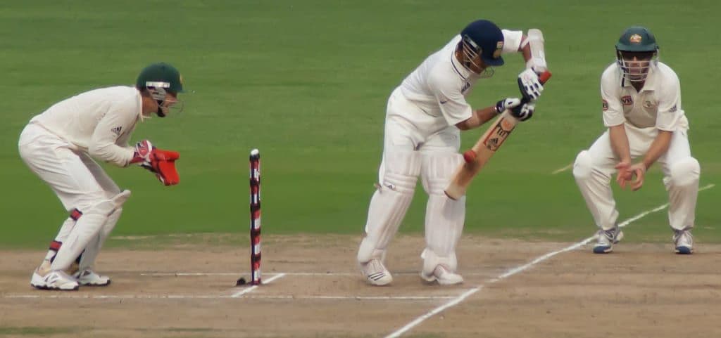 Sachin Tendulkar batting for India