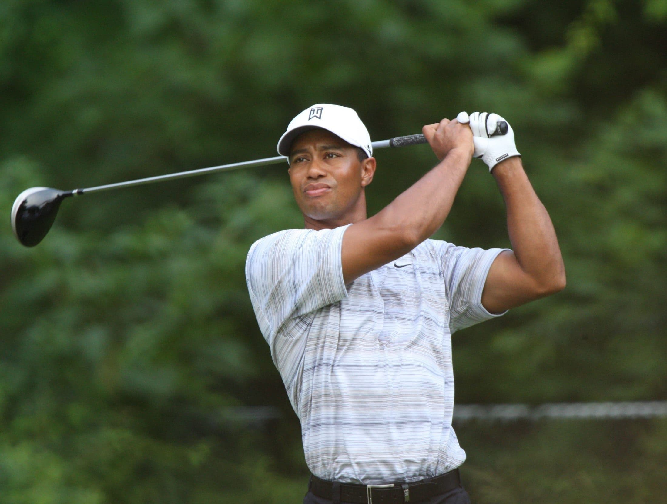 Tiger Woods playing golf